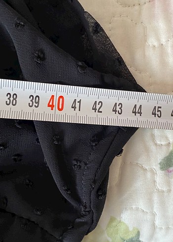 Drapeli Siyah Gotik Mini Halter Bluz - Görsel 3