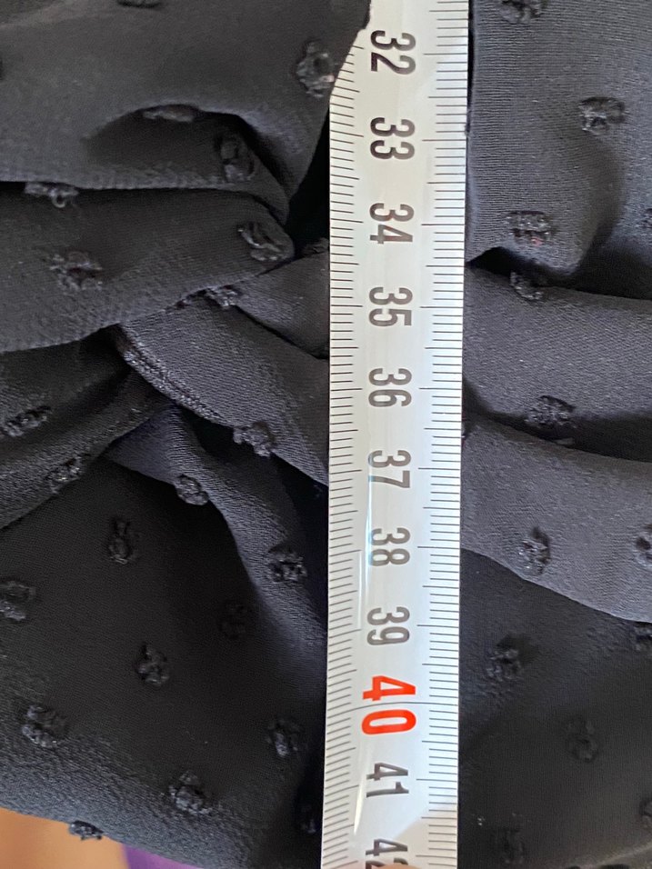 Drapeli Siyah Gotik Mini Halter Bluz - Görsel 4