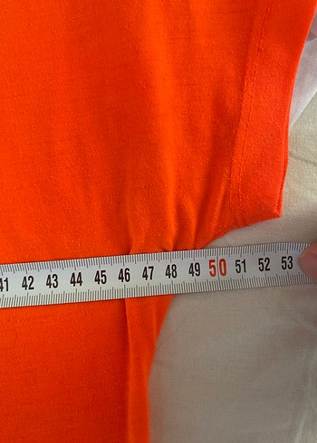 Hummel Turuncu Baskılı Kısa Kollu Tişört - Görsel 3