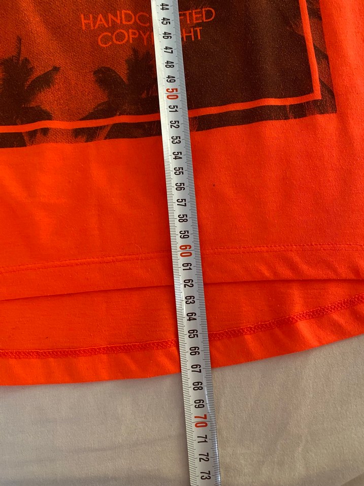 Hummel Turuncu Baskılı Kısa Kollu Tişört - Görsel 5