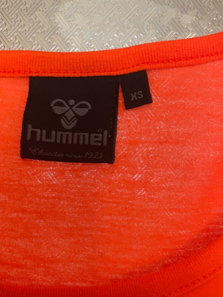 Hummel Turuncu Baskılı Kısa Kollu Tişört - Görsel 4