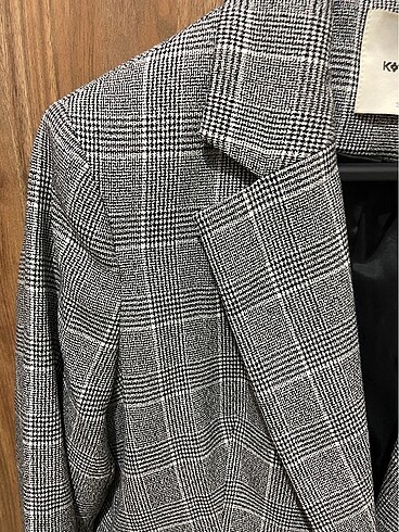 Koton Ekose desen Blazer ceket