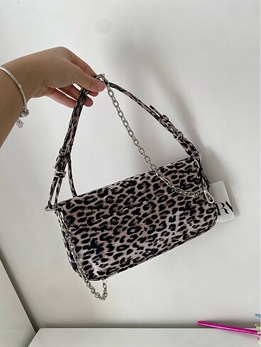  Beden çeşitli Renk ZARA LEOPAR ÇANTA