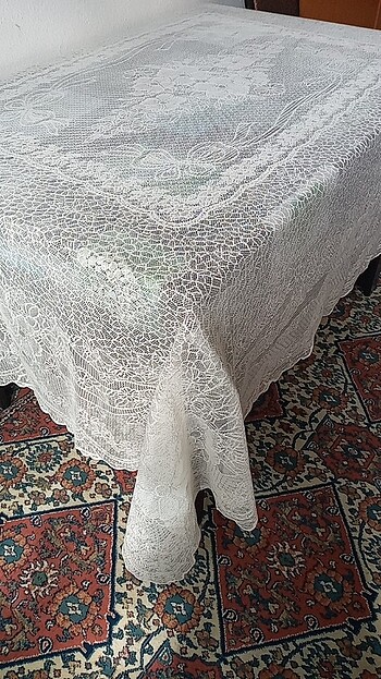 Beden beyaz Renk 12 kişilik masa örtüsü