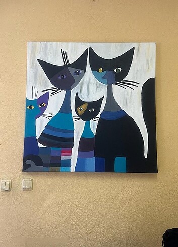Diğer Akrilik 100*100 cm el yapımı tablo