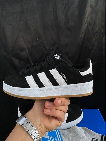 38 Beden siyah Renk Adidas campus ithal