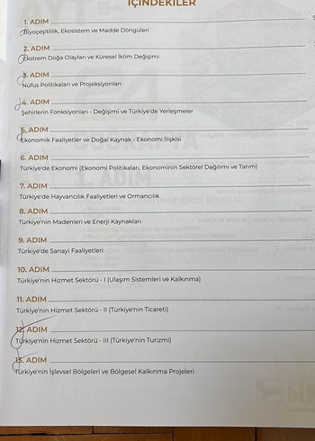 24 Adımda AYT Coğrafya Sınav Hazırlık Kitabı