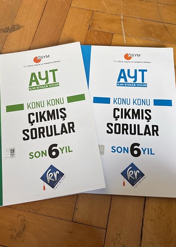 KR yayınları AYT Konu Konu Çıkmış Sorular Son 6 Yıl Kitaplar