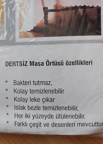 Beden Masa örtüsü (dertsiz)