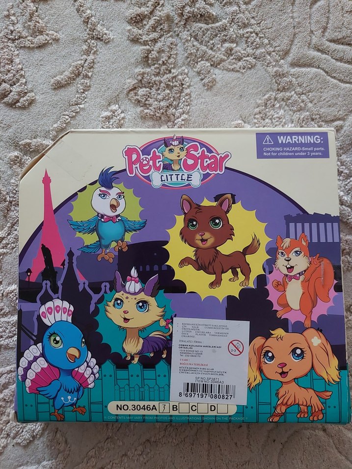 Pastel Renkli Pet Star Figür Seti - Görsel 3