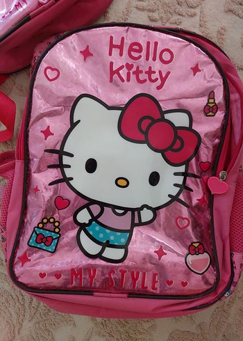Hello Kitty Pembe Okul Çantası Seti - Görsel 2