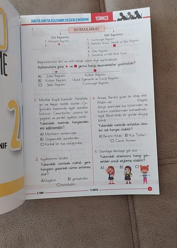 2. Sınıf Jumbo Haftalık 36 Deneme Kitabı - Görsel 3