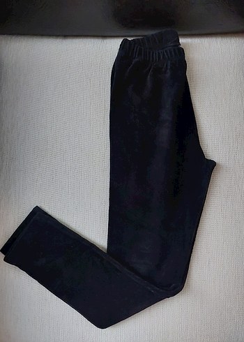 Siyah kadife kız çocuk tayt - Görsel 2