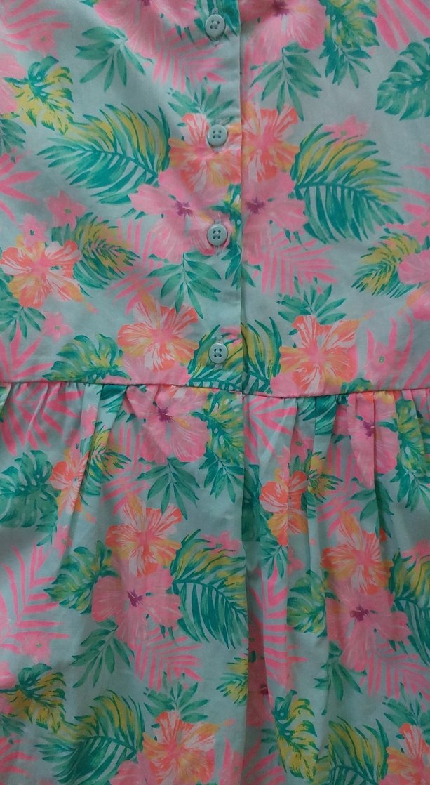 Kız Çocuk Pileli Bohem Elbise - Görsel 5