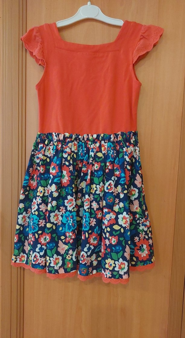 Çiçek Desenli Bohem Kız Çocuk Elbise - Görsel 2