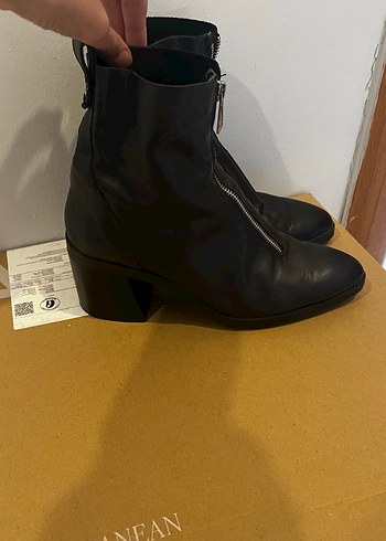 Topuklu Fermuarlı Kadın Bot - Görsel 2