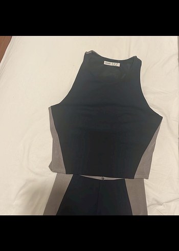 Kadın Gri Baskılı Spor Takim - Görsel 5