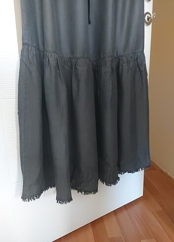40 Beden gri Renk Tensel elbise Bayram için sıfır elbise 
