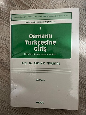 Osmanlı Türkçesine Giriş 1 Faruk Kadri Timurtaş