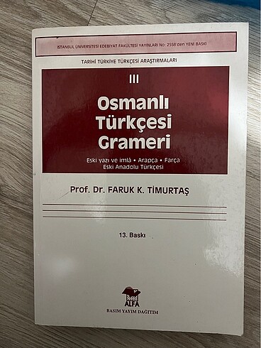 Osmanlı Türkçesi Grameri 3- Faruk Kadri Timurtaş