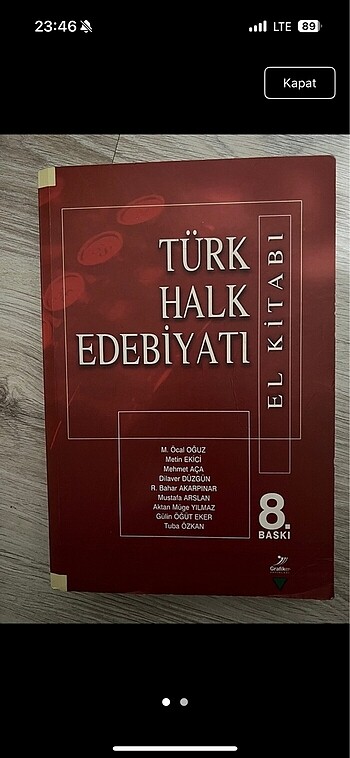 Türk halk edb el kitabı
