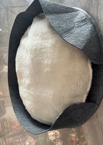 Yuvarlak Beyaz Yumuşak Minder - Görsel 2