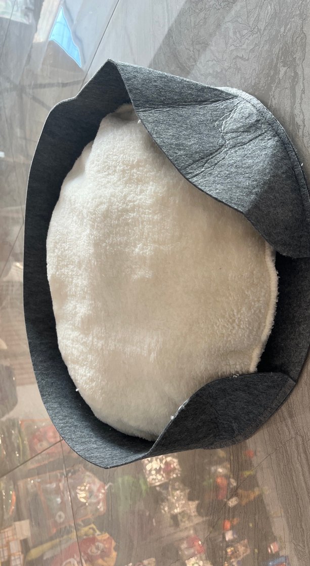 Yuvarlak Beyaz Yumuşak Minder - Görsel 2