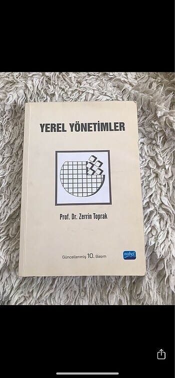 Yerel yönetimler kitabı Prof. Dr. Zerrin toprak