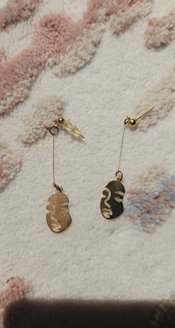 Boncuklu Midi Bohem Altın Küpe - Görsel 2