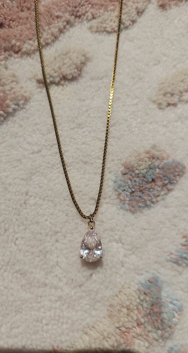 Zarif Altın Zincirli Midi Kolye - Görsel 3