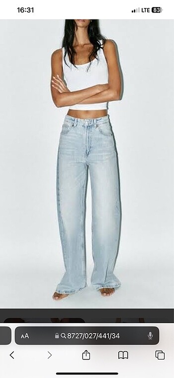 xs Beden mavi Renk Zara jean