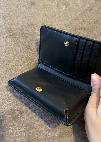 Siyah Deri Kadın Cüzdanı - Krokodil Desenli - Görsel 2