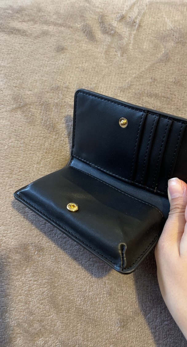 Siyah Deri Kadın Cüzdanı - Krokodil Desenli - Görsel 2