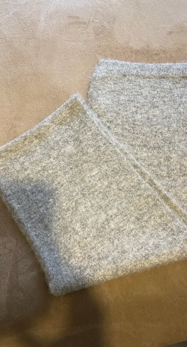 Gri Yumuşak Düz atkı - Görsel 2