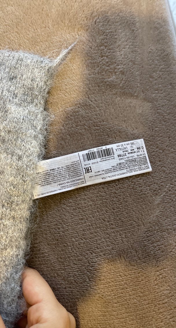 Gri Yumuşak Düz atkı - Görsel 3