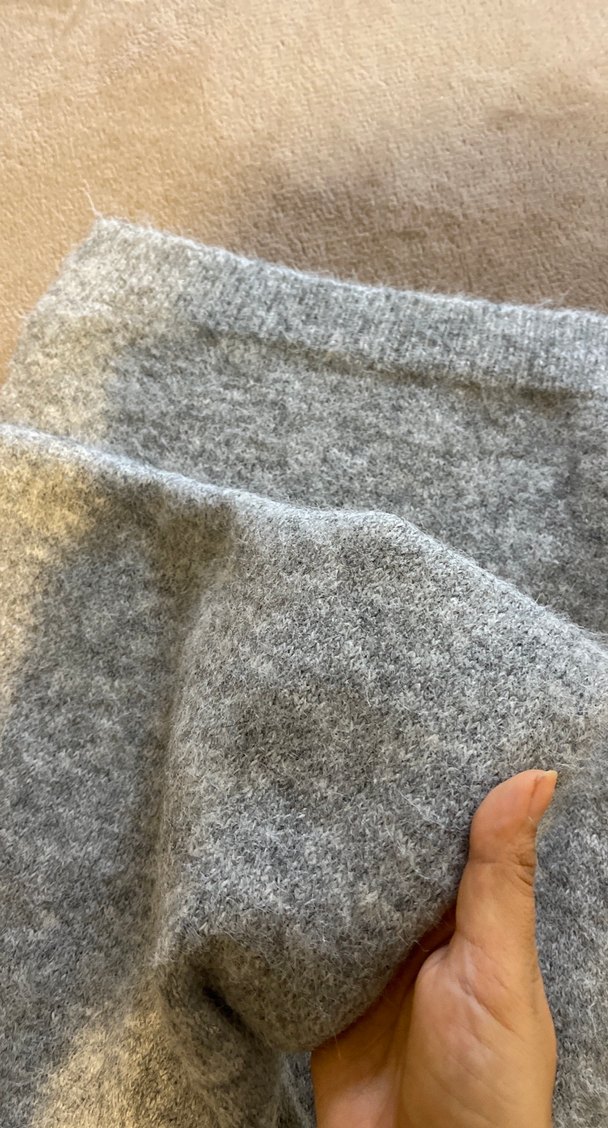 Gri Yumuşak Düz atkı - Görsel 4