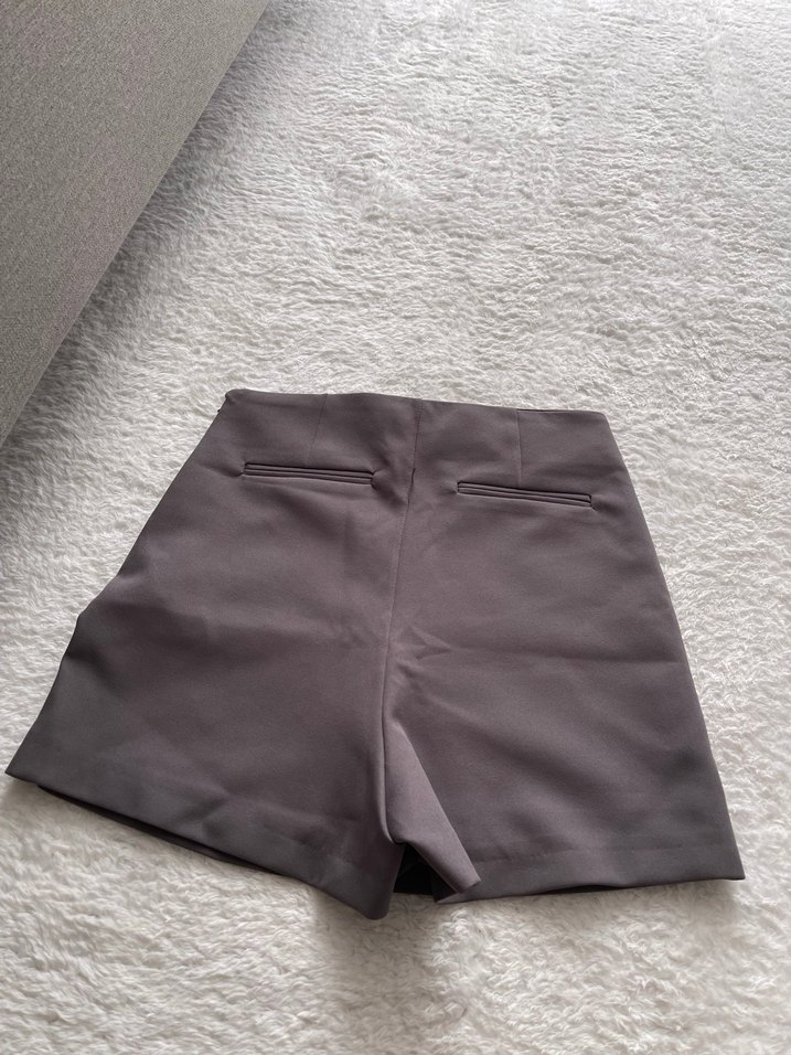 Gri Mini Etek Kadın - Görsel 4