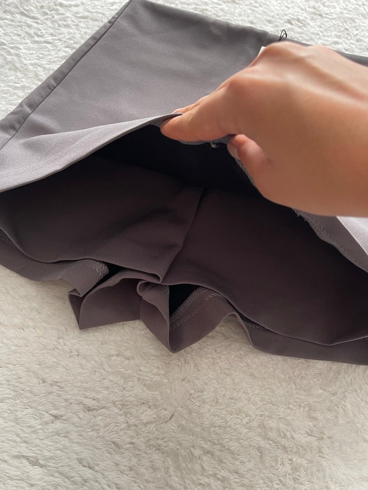 Gri Mini Etek Kadın - Görsel 2