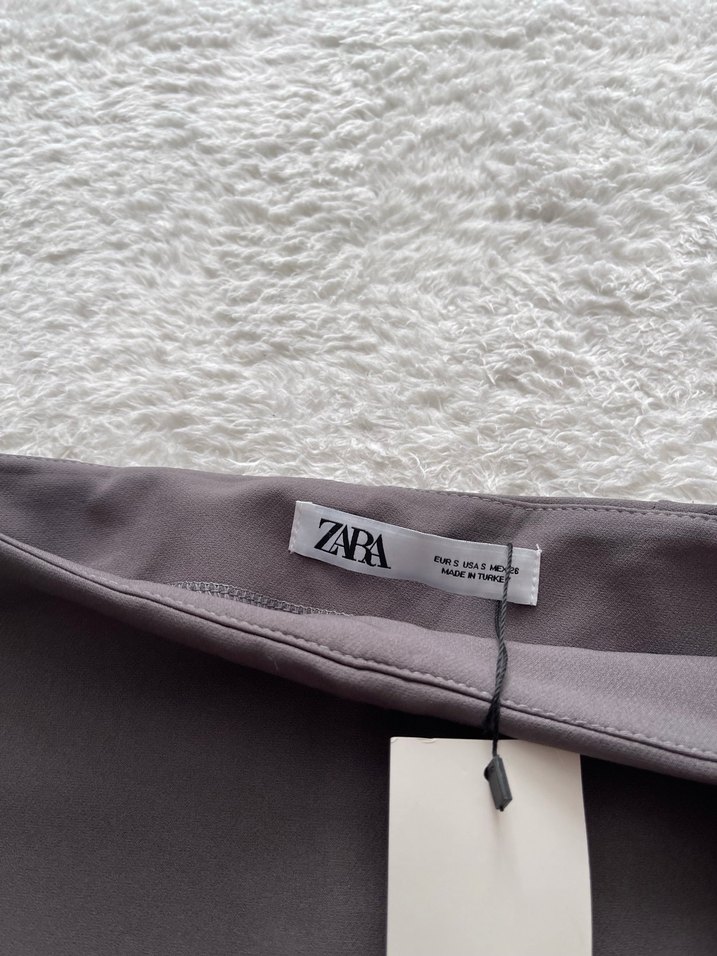 Gri Mini Etek Kadın - Görsel 3