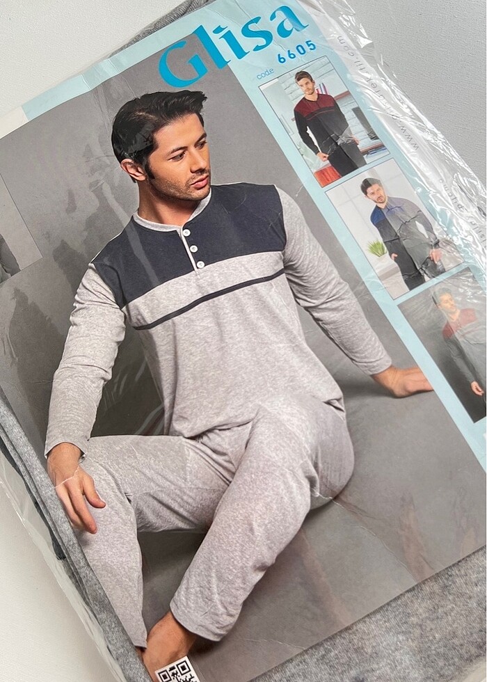 GLİSA MARKA ERKEK PİJAMA TAKIMI-L BEDEN - Görsel 3