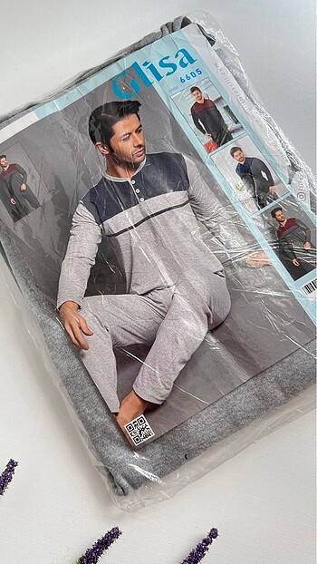 GLİSA MARKA ERKEK PİJAMA TAKIMI-M BEDEN - Görsel 3