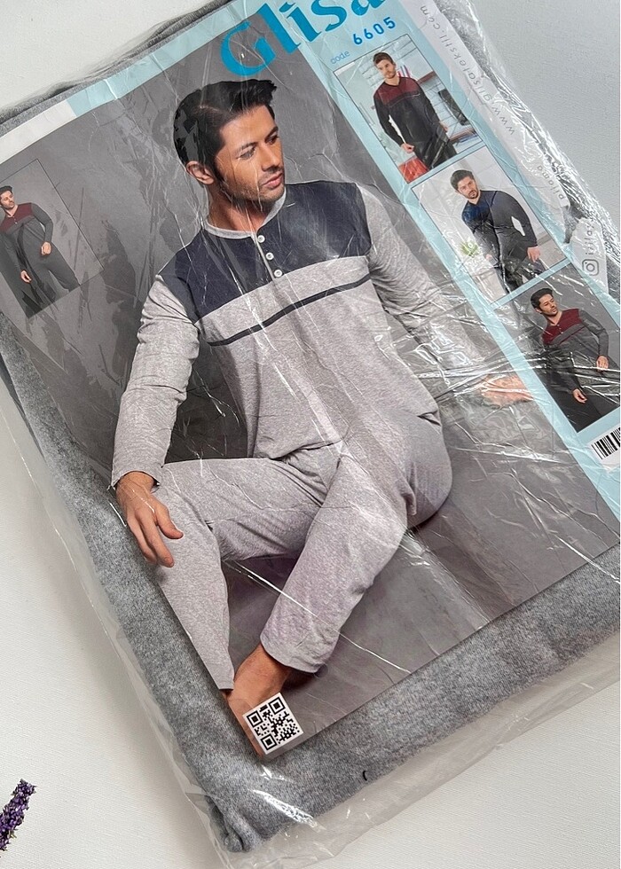 GLİSA MARKA ERKEK PİJAMA TAKIMI-M BEDEN - Görsel 3
