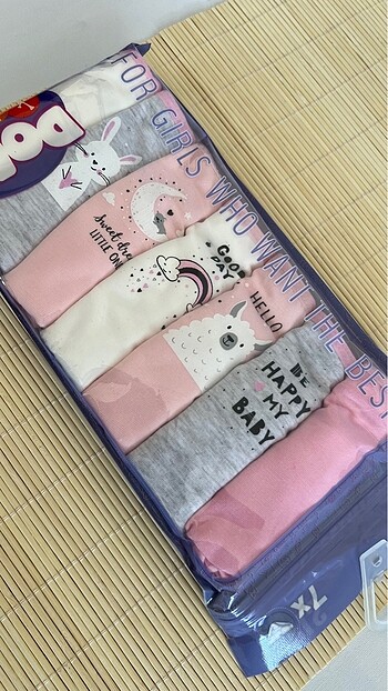 3-4 YAŞ KIZ ÇOCUK BİKİNİ ÇAMAŞIR-7 Lİ PAKET - Görsel 2