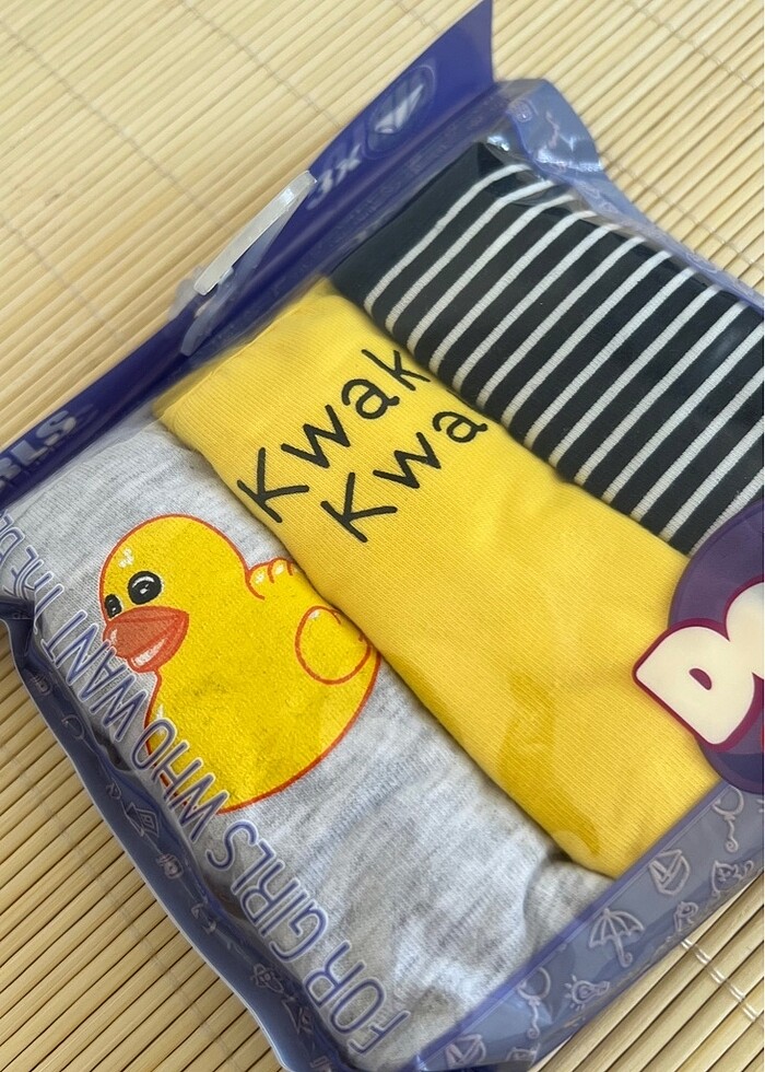 5-6 YAŞ KIZ ÇOCUK BİKİNİ ÇAMAŞIR-3 LÜ PAKET - Görsel 2