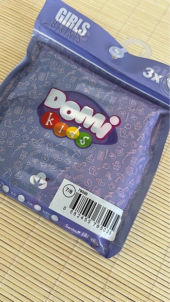 7-8 YAŞ KIZ ÇOCUK BİKİNİ ÇAMAŞIR-3 LÜ PAKET - Görsel 3