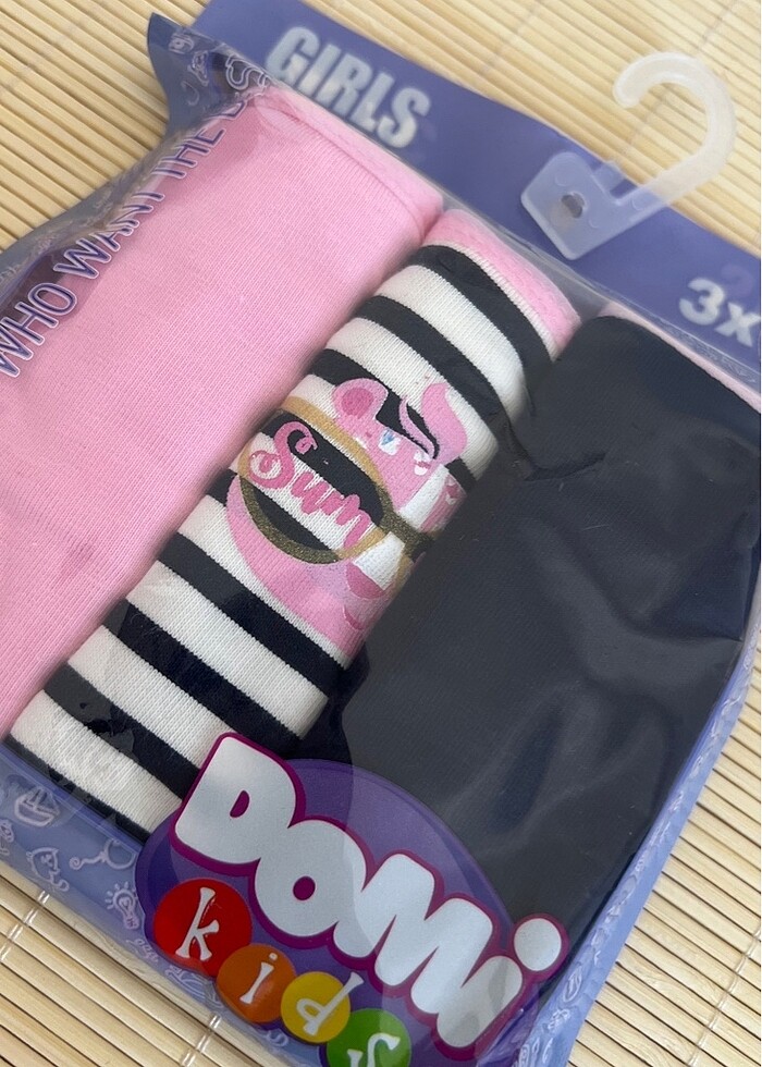 7-8 YAŞ KIZ ÇOCUK BİKİNİ ÇAMAŞIR-3 LÜ PAKET - Görsel 2