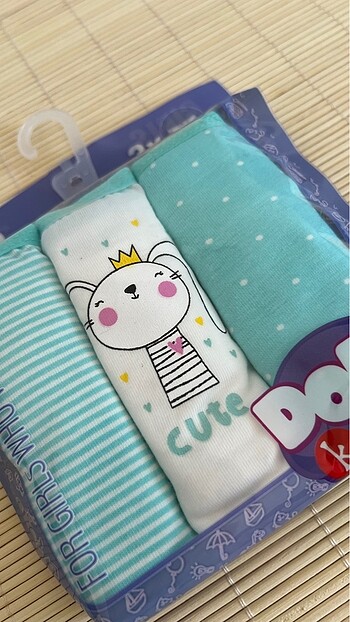 7-8 YAŞ KIZ ÇOCUK BİKİNİ ÇAMAŞIR-3 LÜ PAKET - Görsel 2