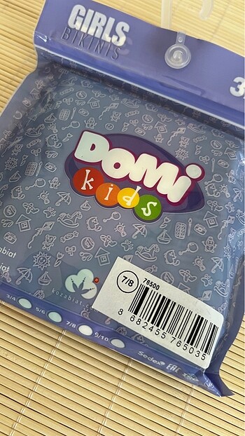 7-8 YAŞ KIZ ÇOCUK BİKİNİ ÇAMAŞIR-3 LÜ PAKET - Görsel 3