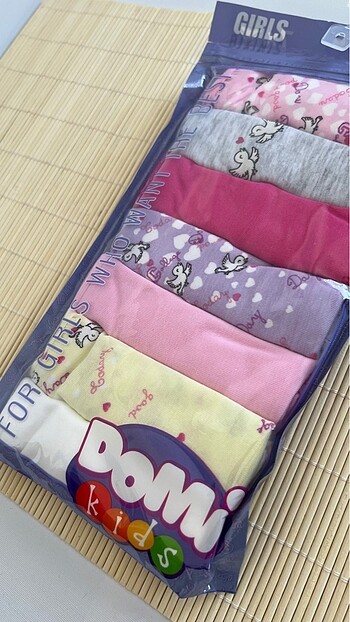 3-4 YAŞ KIZ ÇOCUK BİKİNİ ÇAMAŞIR- 7 Lİ PAKET - Görsel 2