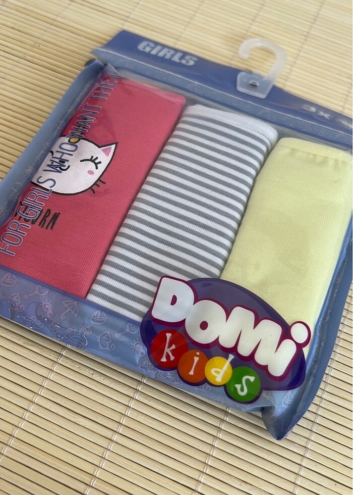 5-6 YAŞ KIZ ÇOCUK BİKİNİ ÇAMAŞIR- 3 LÜ PAKET - Görsel 2